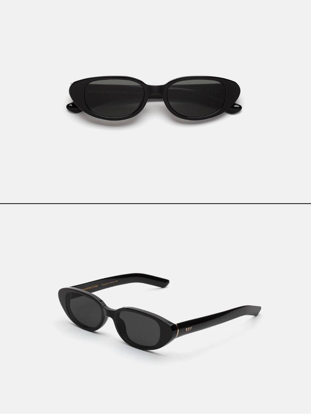 NWT Retrosuperfuture Vega Black Sunglasses
